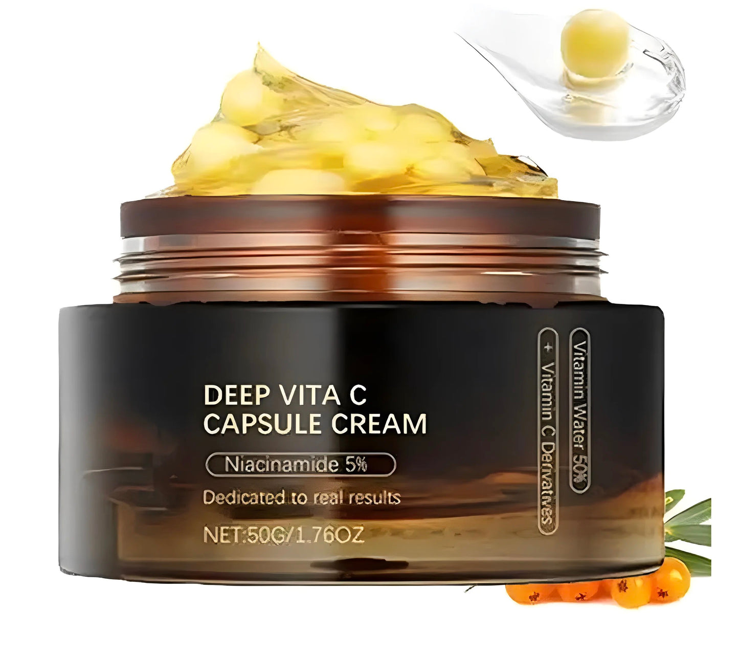 Crème capsules de vitamine C